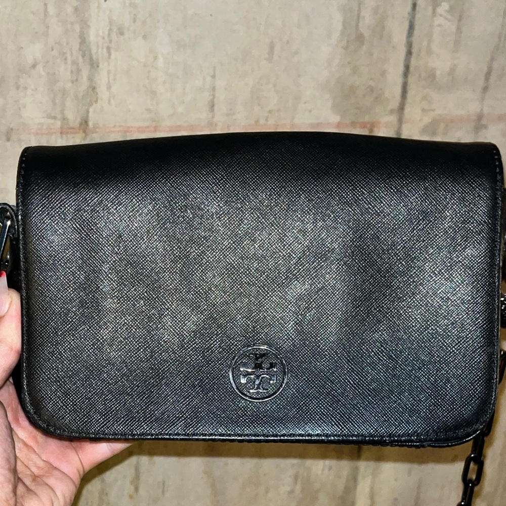 Tory Burch Black Leather Crossbody Bag